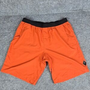 Prana Mojo Shorts Mens XL Orange Yoga Climbing Athletic M3MOJO110